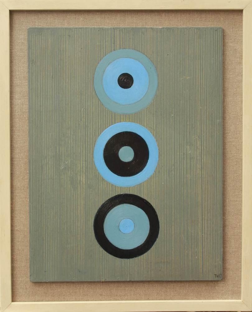 Blue Trinity: Oil on panel 43 x 33cms
